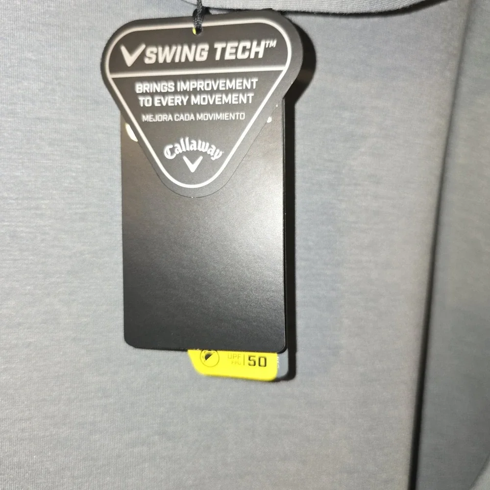 Callaway Quiet Shade HTR Swing Tech Golf Hoodie Large XL Pullover UPF 50‎ Gray